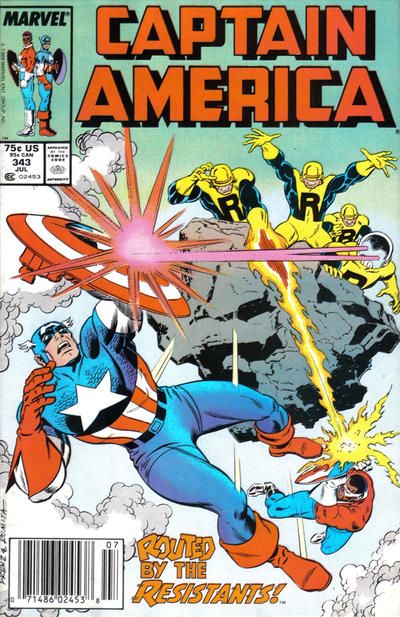 Captain America, Vol. 1 Slippery People |  Issue#343B | Year: | Series: Captain America | Pub: Marvel Comics |