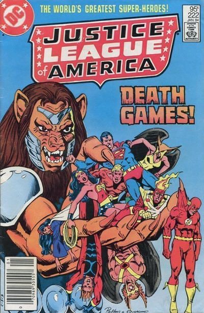 Justice League of America, Vol. 1 Beasts, Death Games |  Issue#222C | Year:1984 | Series: Justice League | Pub: DC Comics