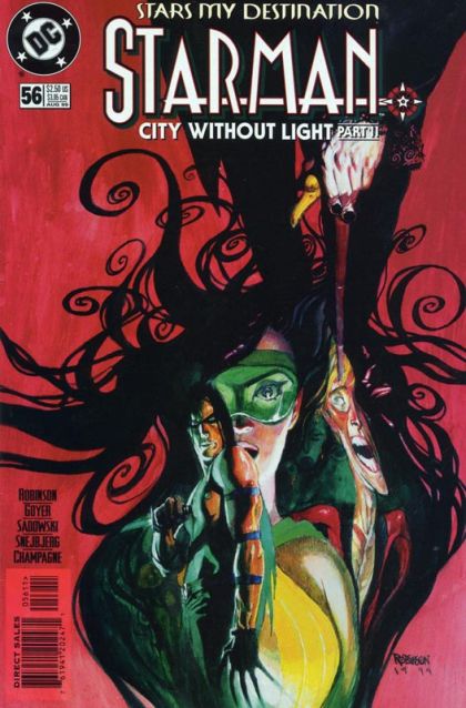 Starman, Vol. 2 Stars My Destination, Part 8: City Without Light / Part 2: Bad Times Loom |  Issue#56 | Year:1999 | Series: Starman | Pub: DC Comics