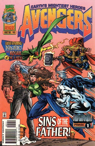 The Avengers, Vol. 1 Onslaught - Phase 1: Sins Of The Father! |  Issue#401A | Year:1996 | Series: Avengers | Pub: Marvel Comics