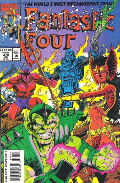 Fantastic Four, Vol. 1 Chaos In The Courtroom |  Issue#378A | Year:1993 | Series: Fantastic Four | Pub: Marvel Comics |
