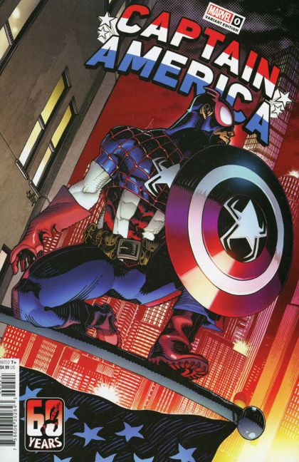 Captain America, Vol. 10  |  Issue#0B | Year:2022 | Series:  | Pub: Marvel Comics | Cully Hamner 60 Years of Spider-Man Variant