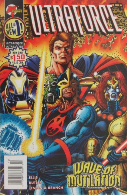 Ultraforce, Vol. 2 Wave of Mutilation |  Issue#1B | Year:1995 | Series:  | Pub: Malibu Comics