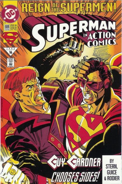 Action Comics, Vol. 1 Reign of the Supermen - Part 5: An Eye For An Eye |  Issue#688A | Year:1993 | Series:  | Pub: DC Comics |