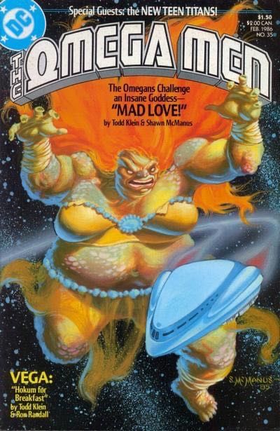 The Omega Men, Vol. 1 Mad Love / Hokum for Breakfast |  Issue#35 | Year:1985 | Series: Omega Men |
