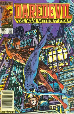 Daredevil, Vol. 1 The Sight Stealer |  Issue#217B | Year:1985 | Series: Daredevil | Pub: Marvel Comics |