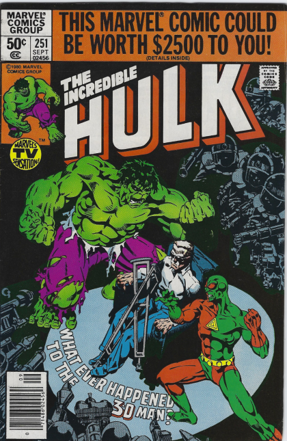 The Incredible Hulk, Vol. 1 Whatever Happened To The 3-D Man? |  Issue#251B | Year:1980 | Series: Hulk |