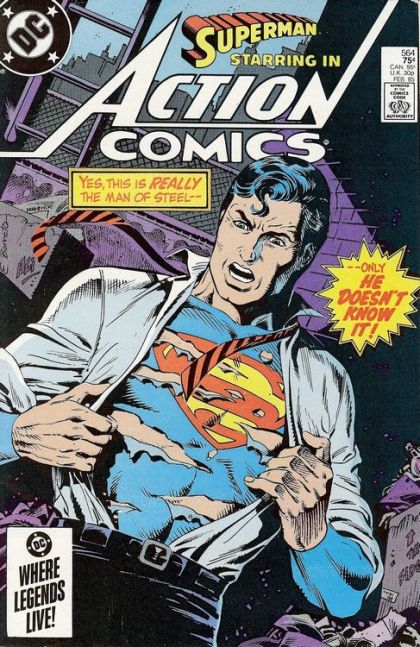 Action Comics, Vol. 1 A New Life for Superman! / ...Run for Freedom! |  Issue#564A | Year:1984 | Series:  |