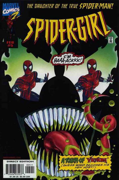 Spider-Girl, Vol. 1 A Touch Of Venom! |  Issue#5A | Year:1998 | Series:  | Pub: Marvel Comics | Direct Edition