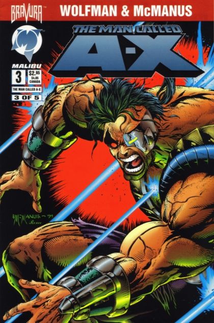 The Man Called A-X (Malibu) Silicon Skies |  Issue#3 | Year:1995 | Series:  | Pub: Malibu Comics