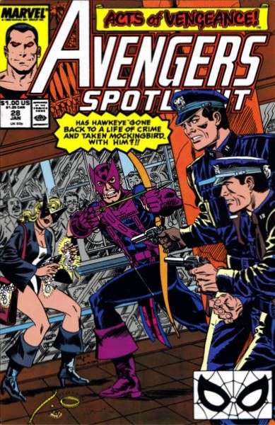 Avengers: Spotlight, Vol. 1 Acts of Vengeance - Denver Doubles/Second Thoughts |  Issue#28A | Year:1989 | Series: Avengers |