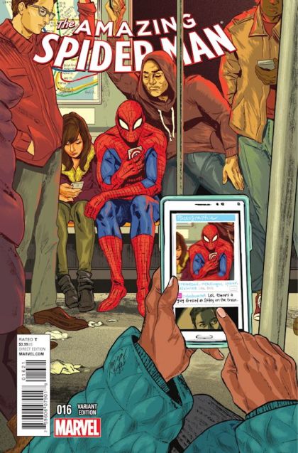 The Amazing Spider-Man, Vol. 3 The Graveyard Shift, Part One: The Late, Late Mr. Parker |  Issue#16B | Year:2015 | Series: Spider-Man |