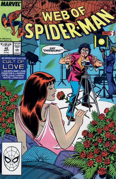 Web of Spider-Man, Vol. 1 Cult Of Love, Part 3: Pressure |  Issue#42A | Year:1988 | Series: Spider-Man | Pub: Marvel Comics |