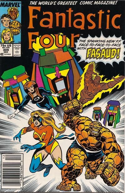 Fantastic Four, Vol. 1 Danger On The Air |  Issue#309B | Year:1987 | Series: Fantastic Four | Pub: Marvel Comics | Newsstand Edition