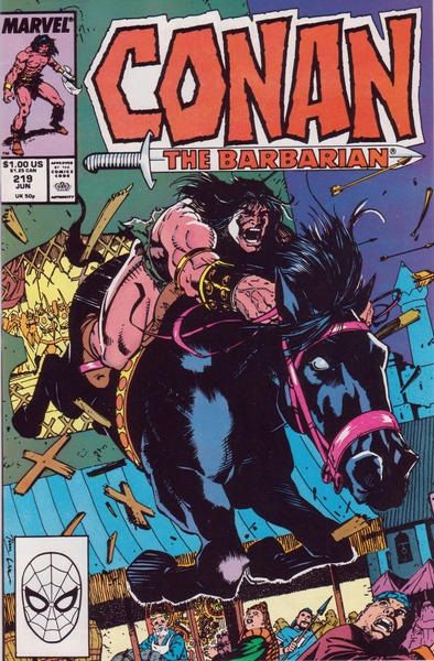Conan the Barbarian, Vol. 1 Devil's Gate |  Issue#219A | Year:1989 | Series: Conan | Pub: Marvel Comics
