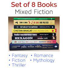 Mix of Fantasy, Thrillers, Mythology & Romance | Pack of 8 Books | Condition: New | FREE Bookmarks