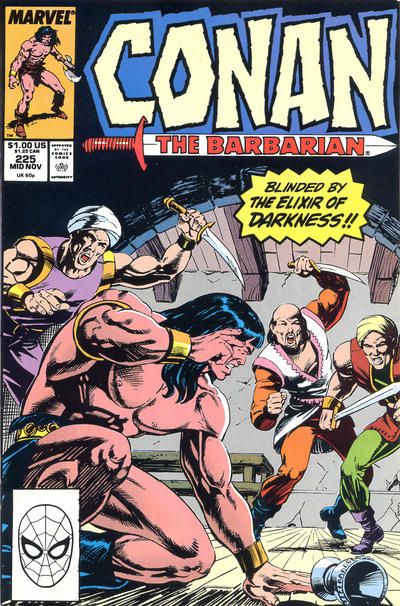 Conan the Barbarian, Vol. 1 Elixir Of Darkness |  Issue#225A | Year:1989 | Series: Conan | Pub: Marvel Comics