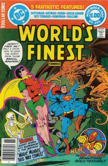 World's Finest Comics Magic Menace This Way Comes / One Red Rose for Never / Journey Through the Past / This Hostage World / The Plot Against the Human Race |  Issue#265B | Year:1980 | Series: World's Finest | Pub: DC Comics