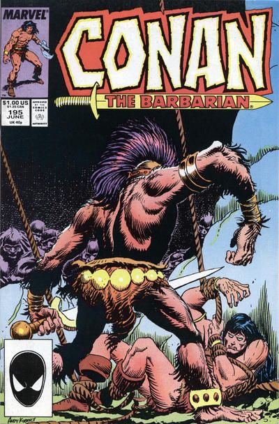 Conan the Barbarian, Vol. 1 Blood Of Ages |  Issue#195A | Year:1987 | Series: Conan | Pub: Marvel Comics