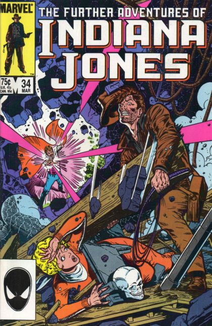 The Further Adventures of Indiana Jones Something's Gone Wrong...Again |  Issue#34A | Year:1985 | Series: Indiana Jones | Pub: Marvel Comics |