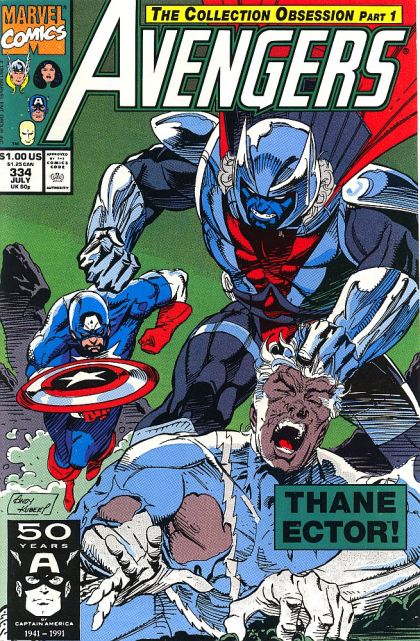 The Avengers The Collection Obsession, Part 1: First Encounter |  Issue#334A | Year:1991 | Series: Avengers | Pub: Marvel Comics