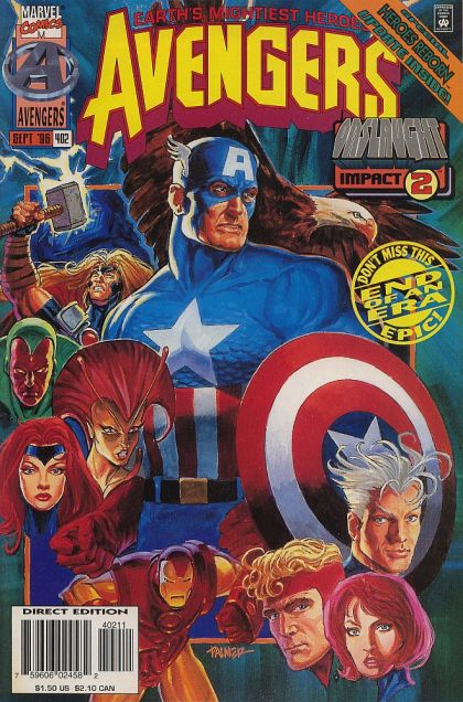 The Avengers, Vol. 1 Onslaught - End of the Line |  Issue#402A | Year:1996 | Series: Avengers | Pub: Marvel Comics |