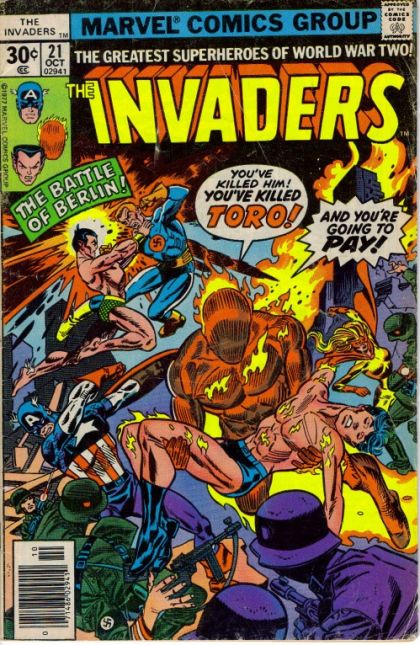 The Invaders, Vol. 1 The Battle of Berlin! Part Two |  Issue#21B | Year:1977 | Series: Invaders | Pub: Marvel Comics