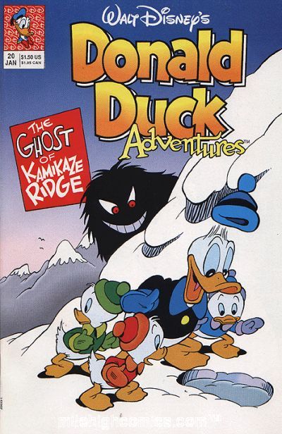 Donald Duck Adventures, Vol. 2 Ghost Of Kamikaze Ridge / Ice Planet / Noise Patrol |  Issue#20A | Year:1992 | Series: Walt Disney | Pub: Disney Comics