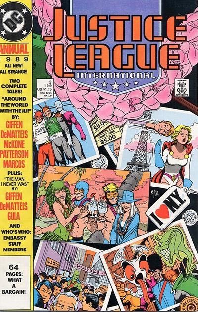 Justice League / International / America Annual Around the World With the Justice League / The Men I Never Was |  Issue#3A | Year:1989 | Series: JLA |