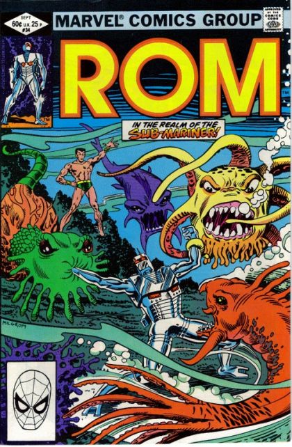 ROM, Vol. 1 (Marvel) Some Day My Prince Will Come, Or... Enter: The Sub-Mariner |  Issue#34A | Year:1982 | Series:  |