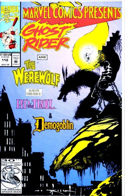 Marvel Comics Presents, Vol. 1 Typhoid's Kiss, Part 4: Push My Buttons; Demogoblin's Lament; Return of the Braineaters Part 6: Showdown; Picnic |  Issue#112A | Year:1992 | Series:  |