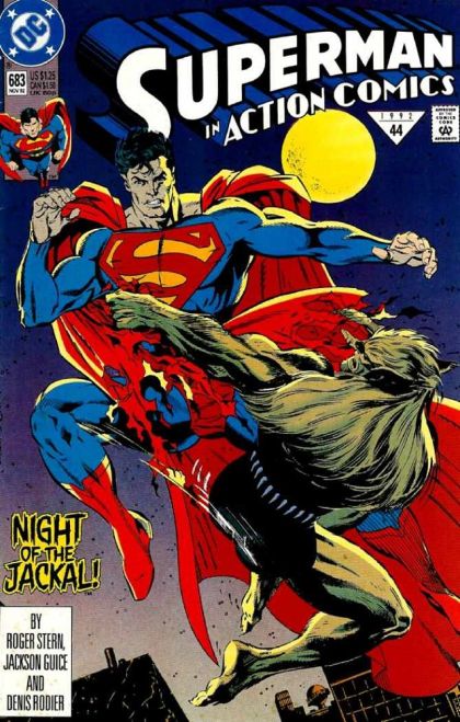 Action Comics, Vol. 1 The Trail of the Jackal |  Issue#683A | Year:1992 | Series:  |