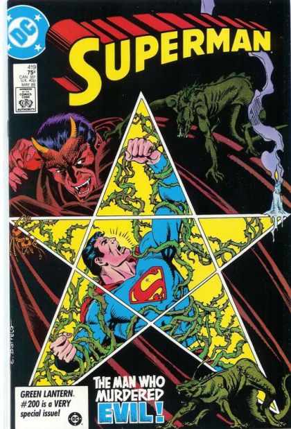 Superman, Vol. 1 The Man Who Murdered Evil |  Issue#419A | Year:1986 | Series: Superman | Direct Edition