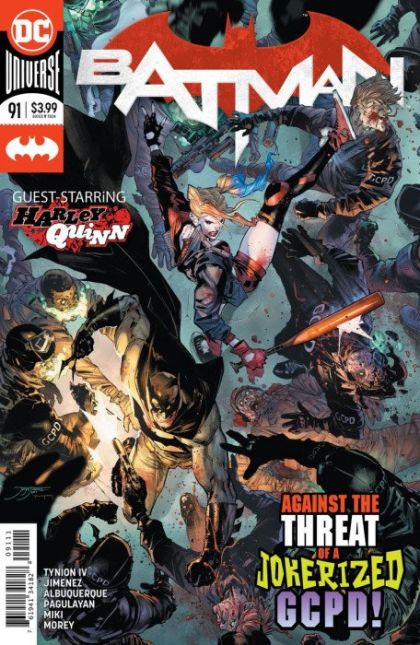 Batman, Vol. 3 Their Dark Designs, Part 6 |  Issue#91A | Year:2020 | Series: Batman | Regular Jorge Jimenez Cover