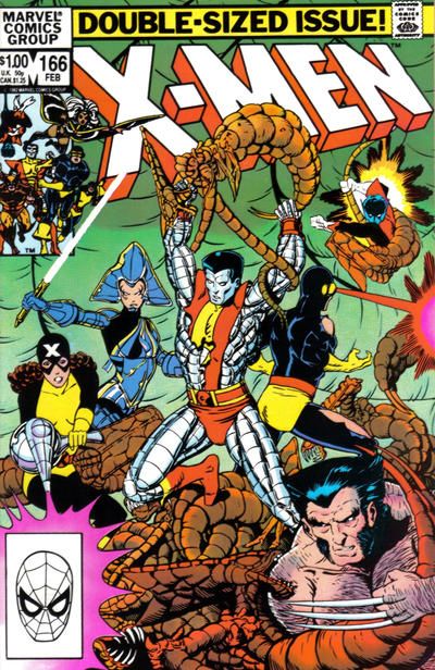 (Damaged Comic Readable/Acceptable Condtion)  Uncanny X-Men, Vol. 1 Live Free Or Die! |  Issue#166A | Year:1982 | Series: X-Men | Pub: Marvel Comics