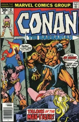 Conan the Barbarian, Vol. 1 Talons of the Man-Tiger |  Issue#67A | Year:1976 | Series: Conan | Pub: Marvel Comics