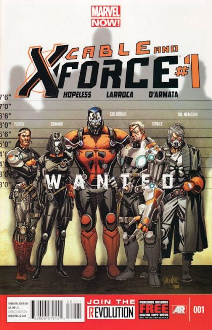 Cable and X-Force  |  Issue#1A | Year:2012 | Series: X-Force | Pub: Marvel Comics | Regular Salvador Larroca Cover