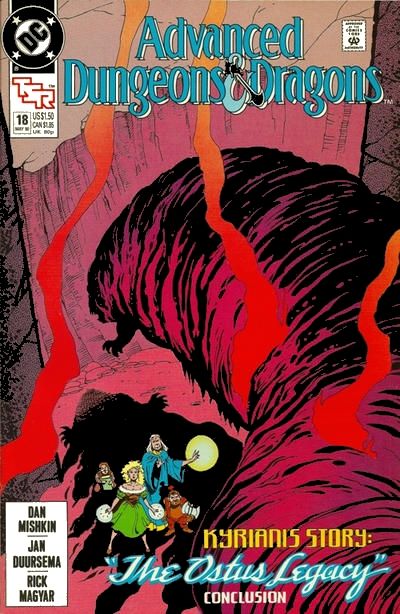 Advanced Dungeons & Dragons The Ostus Legacy, Part II: Day Of The Darkening |  Issue#18A | Year:1990 | Series: TSR | Pub: DC Comics