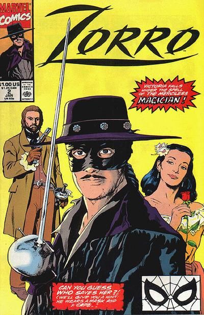 Zorro (Marvel)  |  Issue#2A | Year:1991 | Series: Zorro | Pub: Marvel Comics