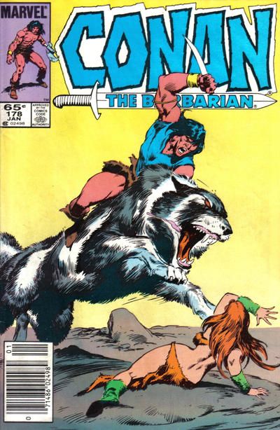 Conan the Barbarian, Vol. 1 Death Hunt |  Issue#178B | Year:1986 | Series: Conan |