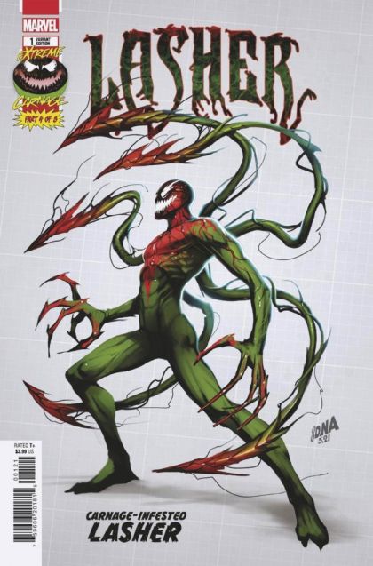 Extreme Carnage: Lasher  |  Issue#1B | Year:2021 | Series:  | Pub: Marvel Comics | Incentive David Nakayama Design Variant Cover