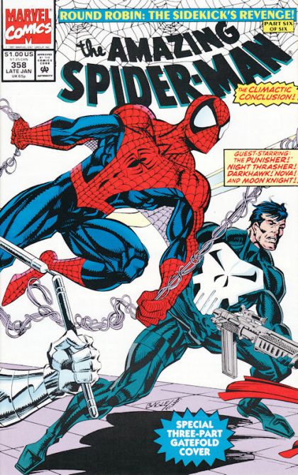 The Amazing Spider-Man, Vol. 1 Round Robin: The Sidekick's Revenge!, Part 6 |  Issue#358A | Year:1991 | Series: Spider-Man |