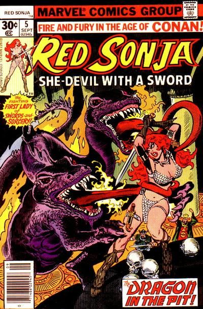 Red Sonja, Vol. 1 Master of the Bells! |  Issue#5 | Year:1977 | Series: Red Sonja | Pub: Marvel Comics