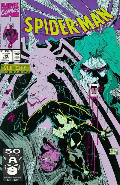 Spider-Man, Vol. 1 Sub-City, Part Two |  Issue#14A | Year:1991 | Series: Spider-Man | Pub: Marvel Comics |