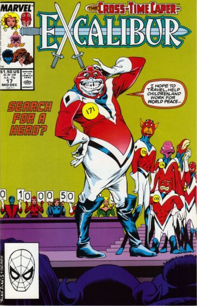Excalibur, Vol. 1 The Cross-Time Caper, Part 6: From The Crucible - A Captain? |  Issue#17A | Year:1989 | Series: Excalibur | Pub: Marvel Comics