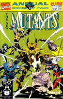 New Mutants, Vol. 1 Annual Kings of Pain - Part 1: Pawns Of Senescence / The Killing Stroke Part 1: The First Cut / Close Encounters of the Mutant Kind / New Mutants Origin Chart |  Issue