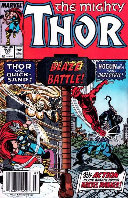 Thor, Vol. 1 The Blaze Of Battle! |  Issue#393B | Year:1988 | Series: Thor | Pub: Marvel Comics |