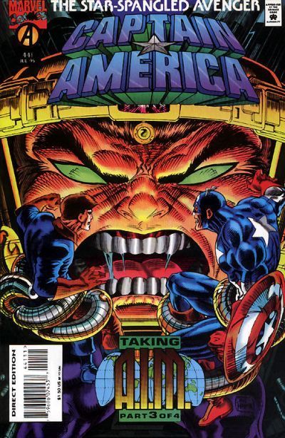 Captain America, Vol. 1 Taking A.I.M. - Through the Perilous Fight |  Issue#441A | Year:1995 | Series: Captain America | Pub: Marvel Comics |