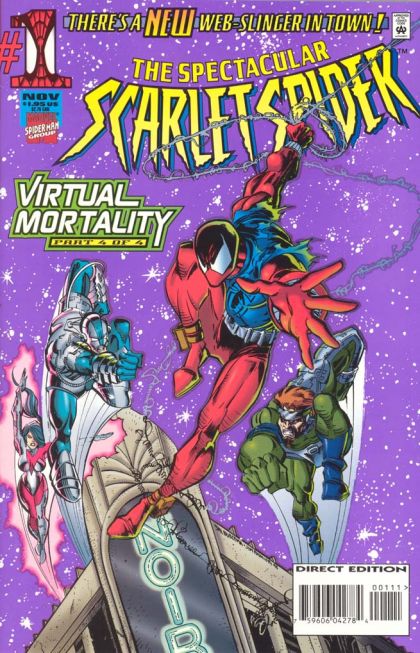 Spectacular Scarlet Spider Virtual Mortality - Part 4: Between a Rock and a Hard-Drive! |  Issue#1A | Year:1995 | Series: Spider-Man | Pub: Marvel Comics