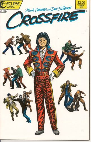 Crossfire Superstar |  Issue#23 | Year:1987 | Series: DNAgents | Pub: Eclipse Comics